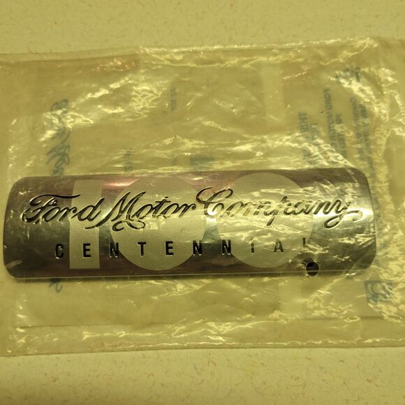 Ford 100th Anniversary Centennial Emblem F150 Taurus Focus Mustang Nameplate - Picture 1 of 6